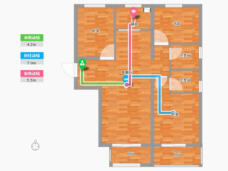 河北省-保定市-京南首府-91.41-户型库-动静线