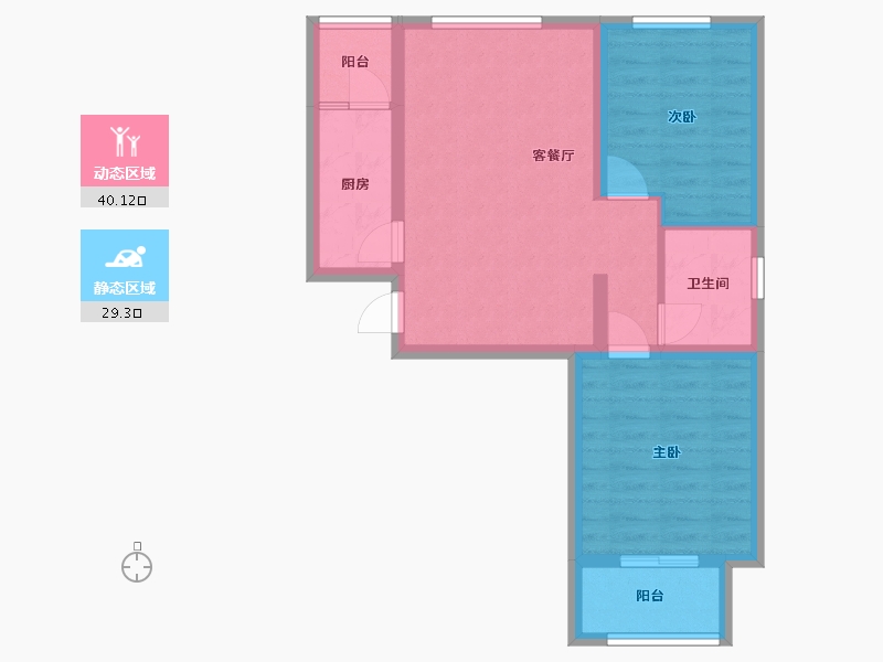 河北省-廊坊市-高铁壹号-61.38-户型库-动静分区