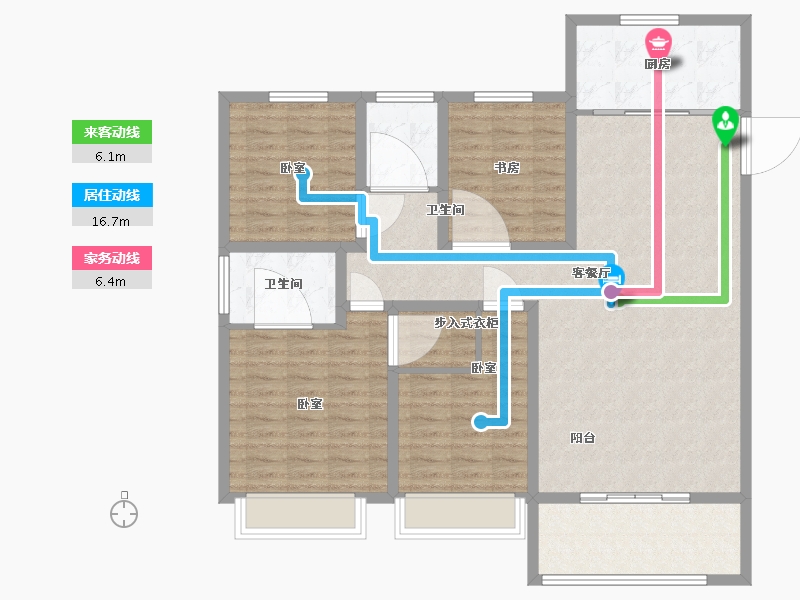 山西省-太原市-阳光城并州府-120.00-户型库-动静线