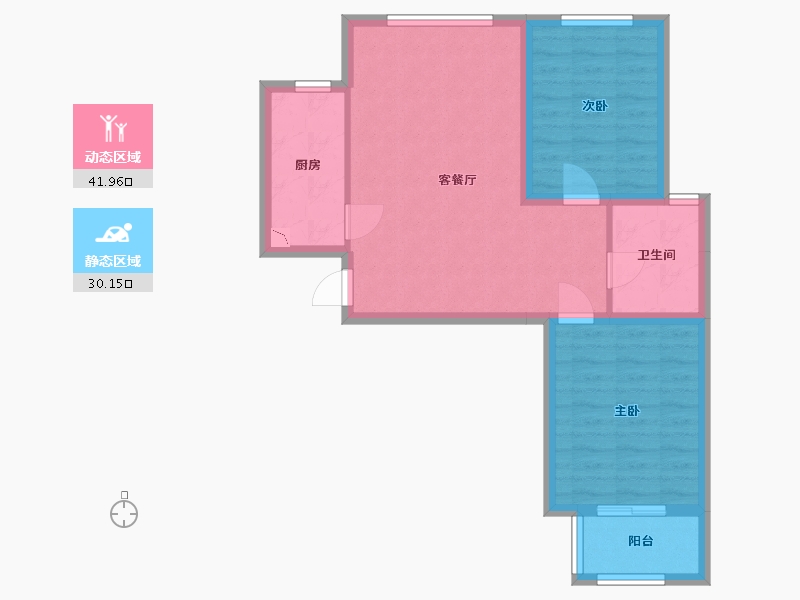 河北省-廊坊市-龙邸·厚得街-64.28-户型库-动静分区