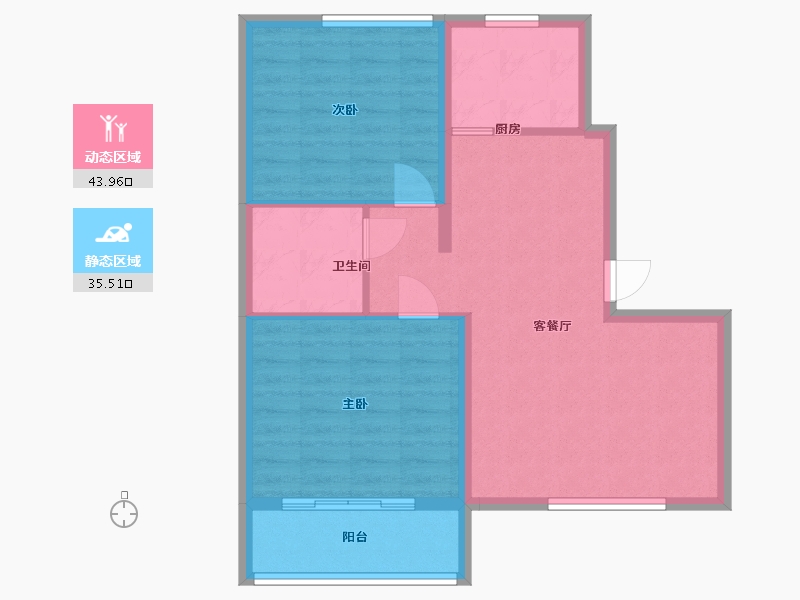 河北省-廊坊市-高铁壹号-71.59-户型库-动静分区