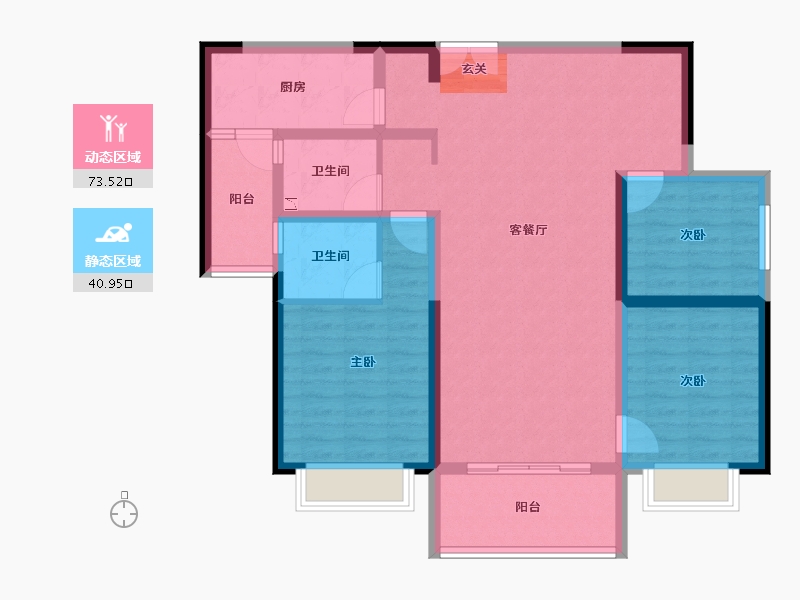 云南省-曲靖市-融阁御府-102.00-户型库-动静分区