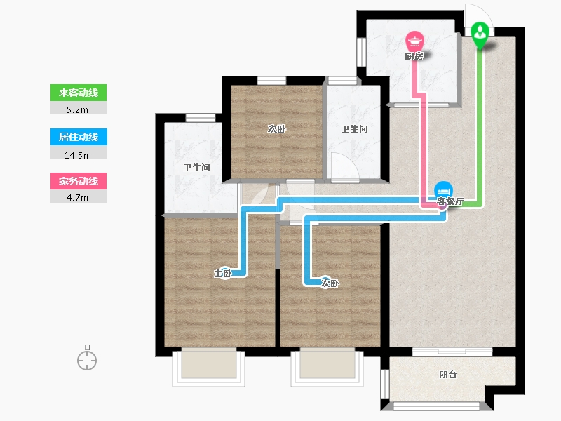 河北省-沧州市-保利香槟国际-75.15-户型库-动静线