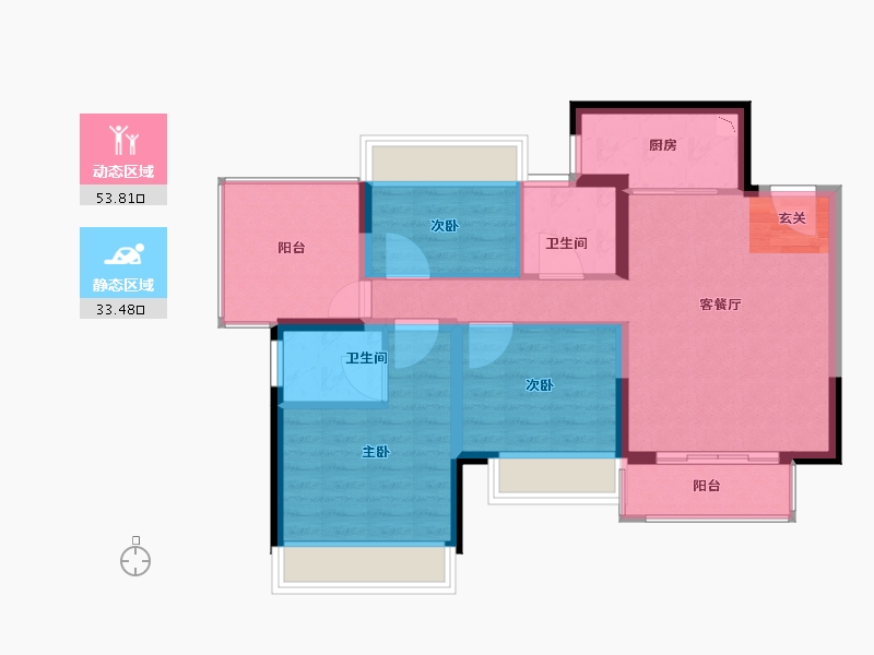 广西壮族自治区-柳州市-荣和·公园墅-78.01-户型库-动静分区