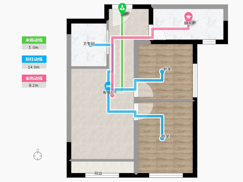 河北省-保定市-学府澜湾-61.00-户型库-动静线