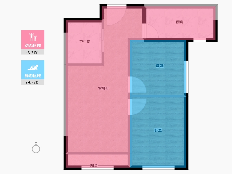 河北省-保定市-学府澜湾-61.00-户型库-动静分区