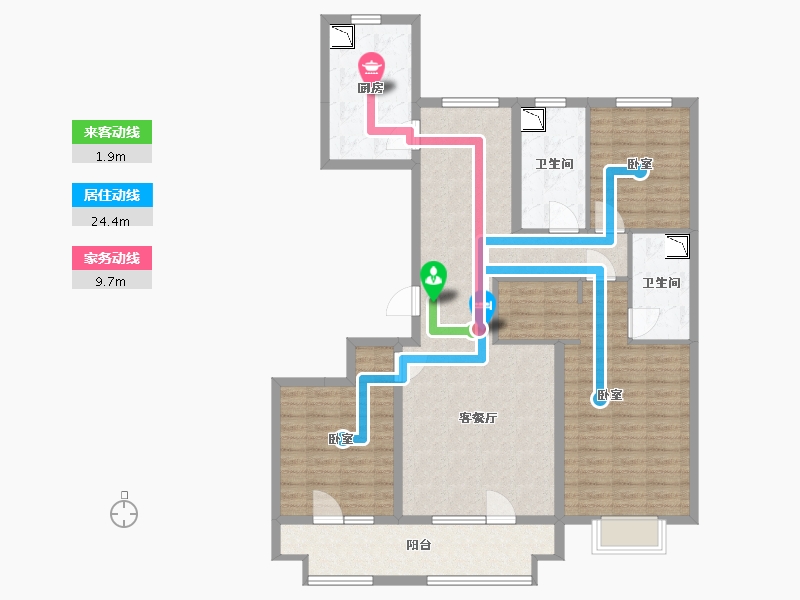 山西省-太原市-融创外滩公馆二期-117.00-户型库-动静线