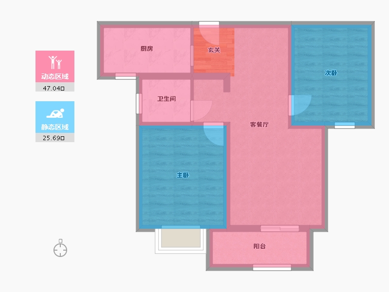 河北省-廊坊市-龙邸·厚得街-64.02-户型库-动静分区