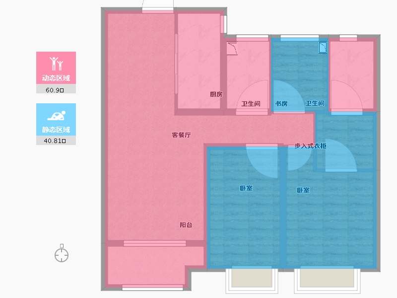 山西省-太原市-海尔产城创国际广场-91.00-户型库-动静分区