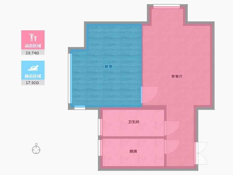 河北省-廊坊市-狮子城丁香园-52.00-户型库-动静分区