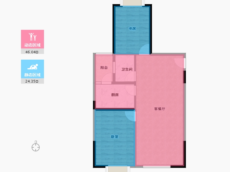 云南省-曲靖市-金色尚居-64.07-户型库-动静分区