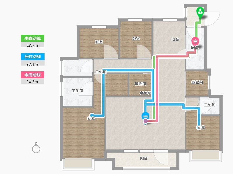 河北省-沧州市-泰享嘉府-147.60-户型库-动静线