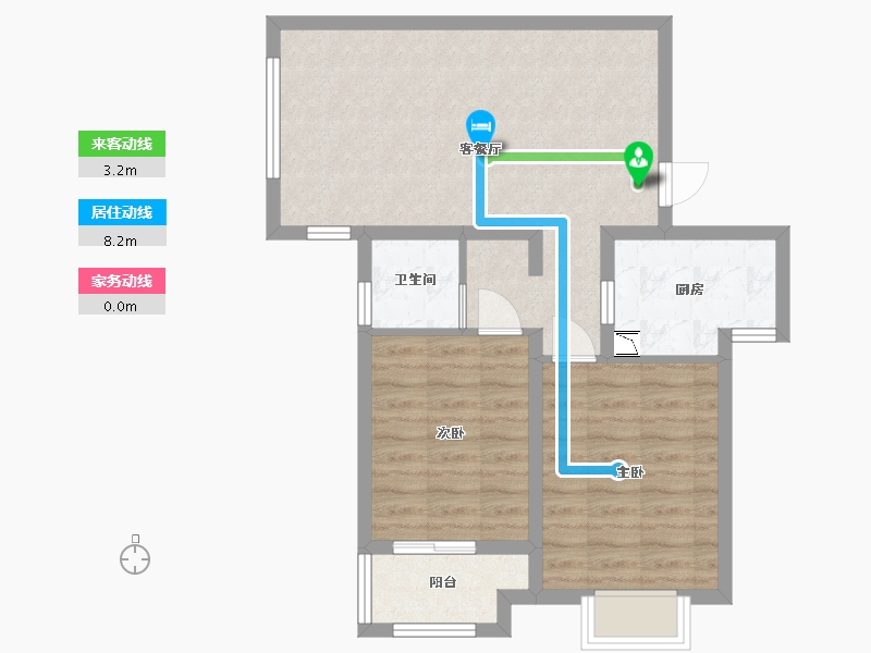 河北省-廊坊市-龙邸·厚得街-65.16-户型库-动静线