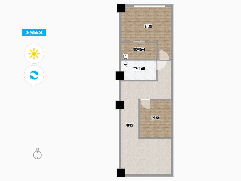 山西省-太原市-东岸悦府-79.94-户型库-采光通风