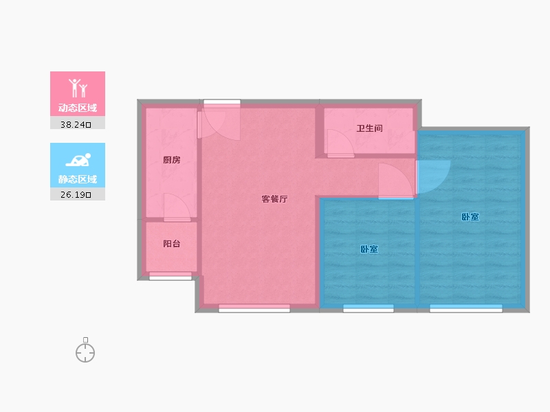 河北省-廊坊市-狮子城丁香园-58.00-户型库-动静分区