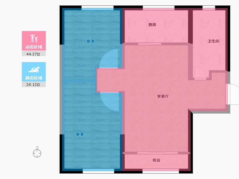 河北省-保定市-学府澜湾-63.00-户型库-动静分区