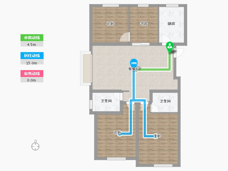 河北省-承德市-金辉府-100.69-户型库-动静线