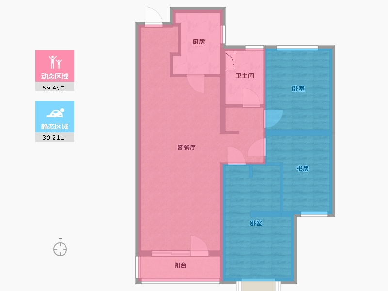 山西省-太原市-中国铁建西府国际-88.00-户型库-动静分区