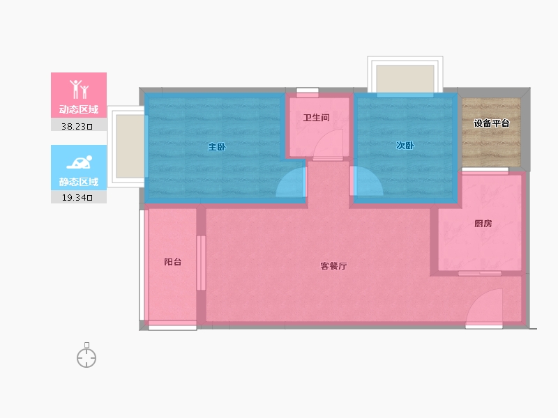 云南省-昆明市-中建龙熙国际-53.15-户型库-动静分区