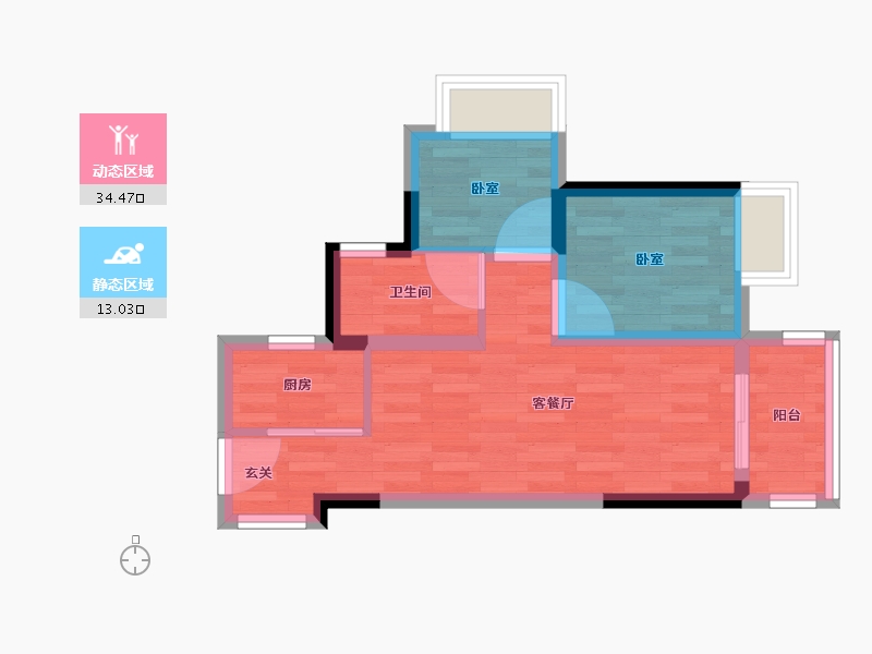 广西壮族自治区-柳州市-彰泰滨江学府-41.39-户型库-动静分区