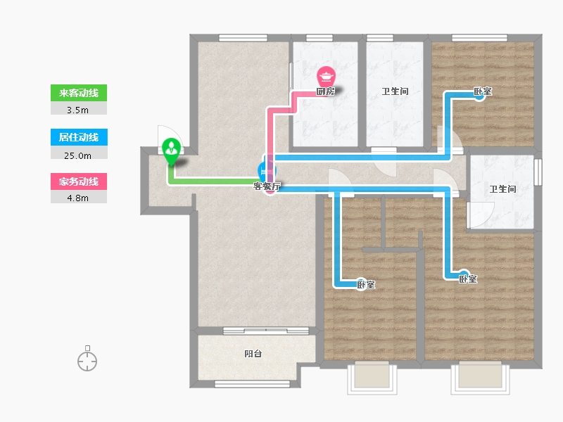 山西省-太原市-融创外滩公馆二期-108.00-户型库-动静线