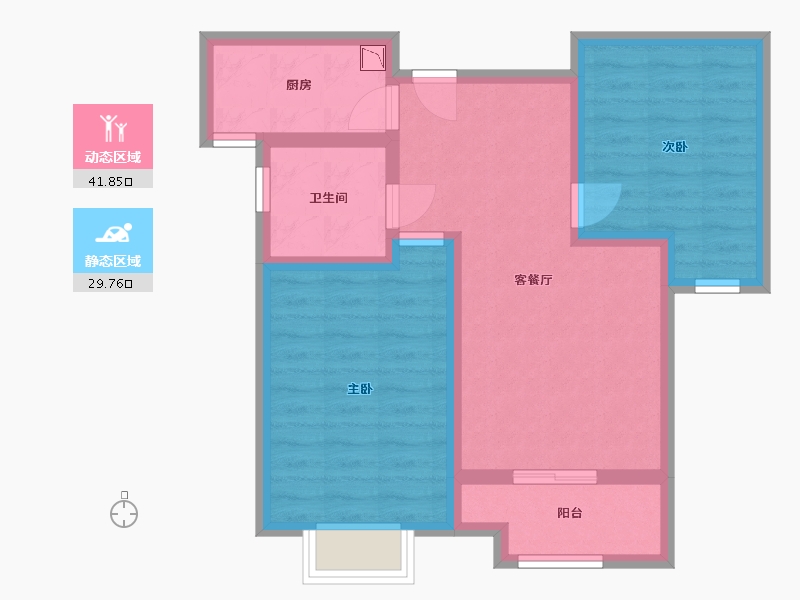 河北省-廊坊市-龙邸·厚得街-62.71-户型库-动静分区