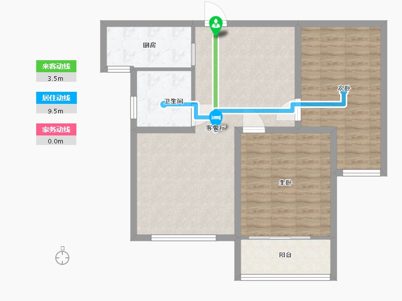 河北省-廊坊市-高铁壹号-75.60-户型库-动静线