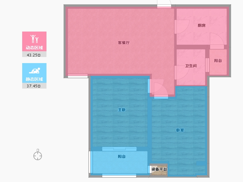 山西省-太原市-晨煜·唐槐园三期-73.00-户型库-动静分区