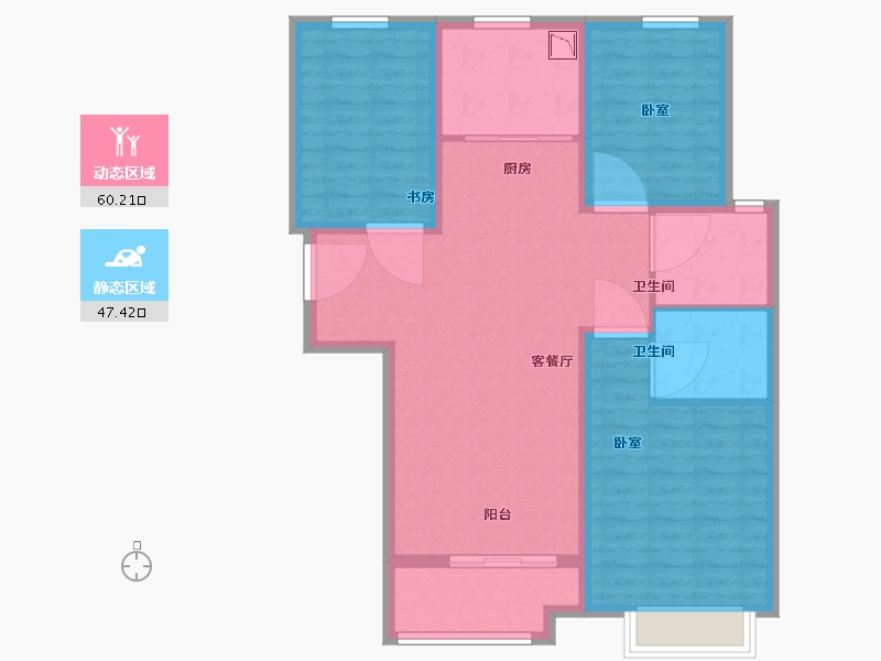 山西省-太原市-阳光城并州府-97.00-户型库-动静分区