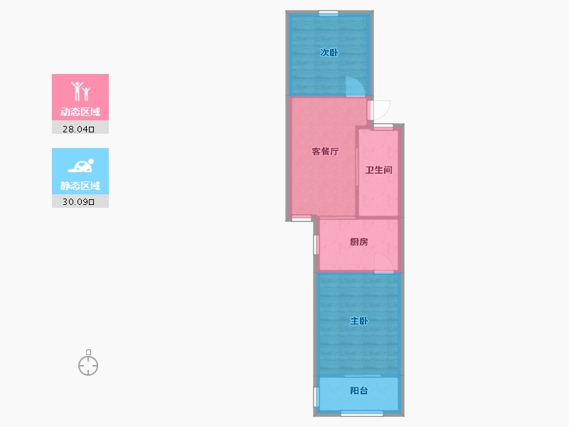 上海-上海市-静安新城-52.22-户型库-动静分区