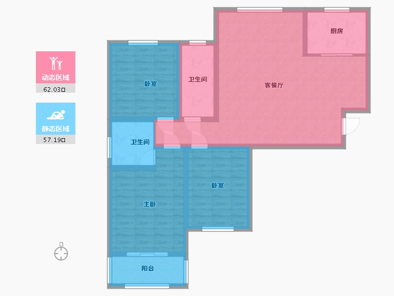 山西省-太原市-晨煜·唐槐园三期-107.00-户型库-动静分区