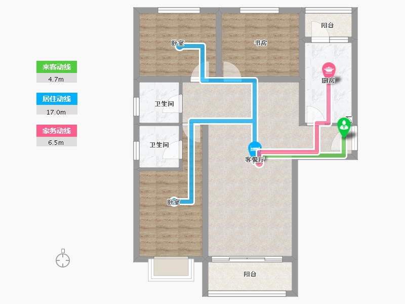 山西省-大同市-领阅-86.07-户型库-动静线