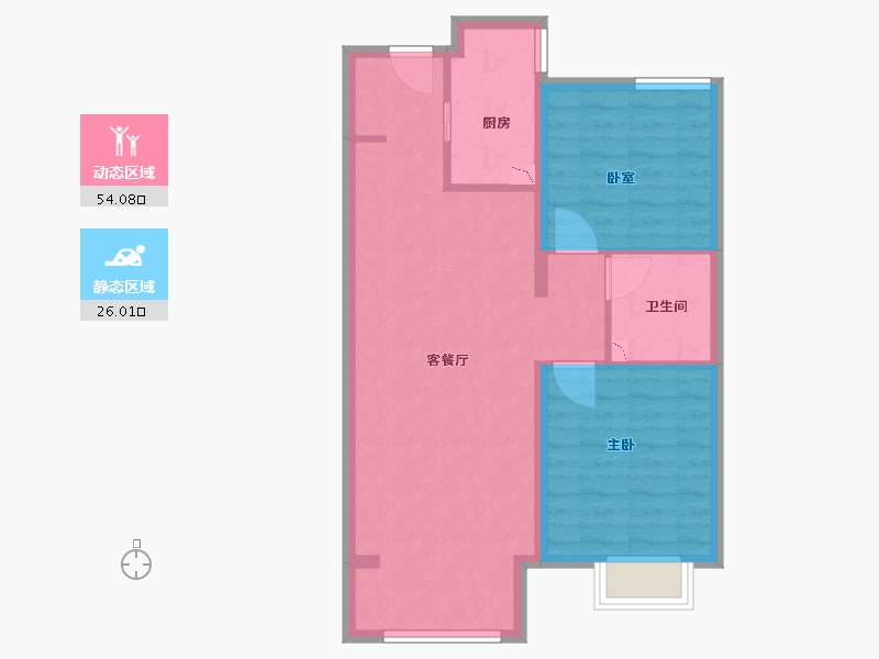 山西省-太原市-太原富力城-72.00-户型库-动静分区