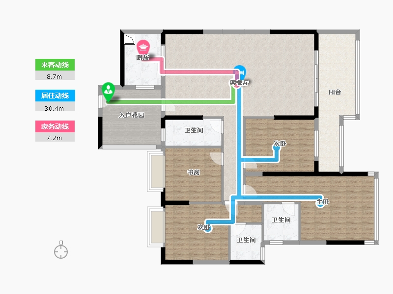 广东省-清远市-英德维港半岛-165.61-户型库-动静线