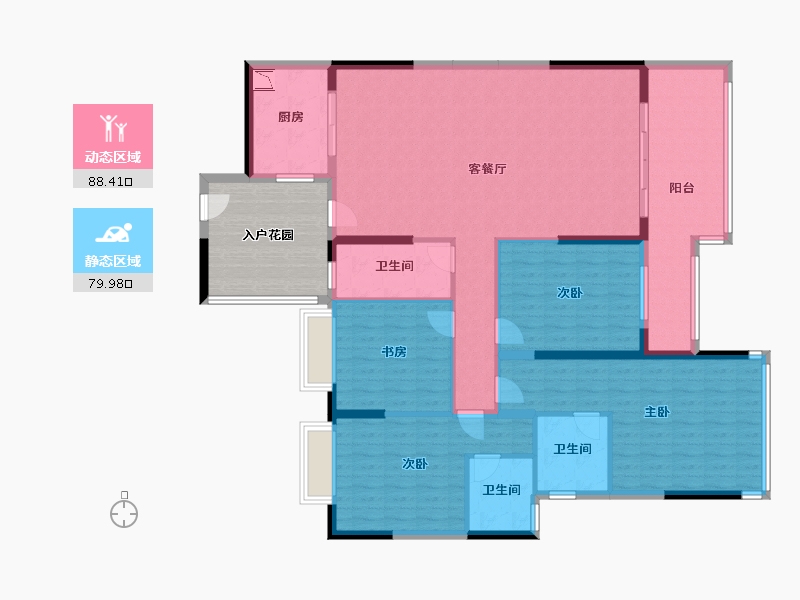 广东省-清远市-英德维港半岛-165.61-户型库-动静分区