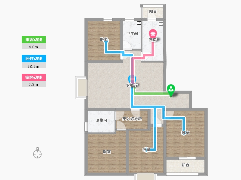 山西省-太原市-晋建迎曦园-106.15-户型库-动静线