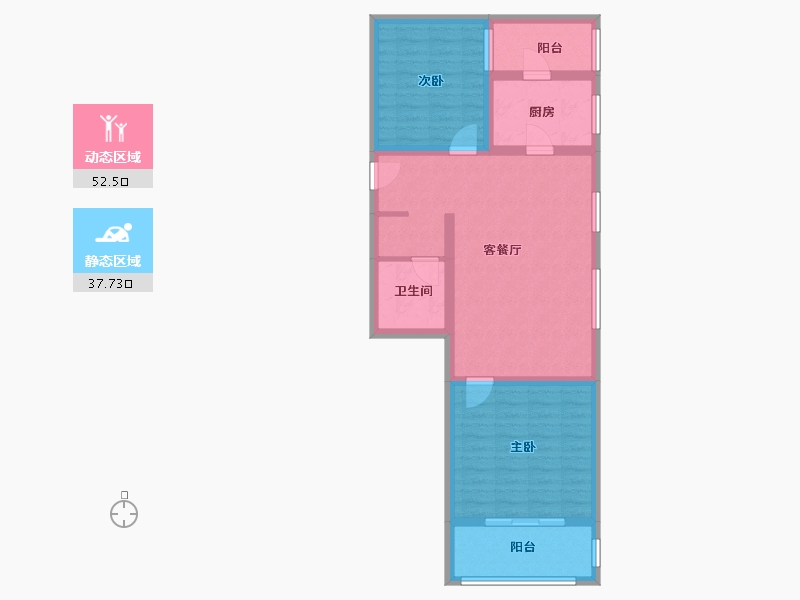 山西省-临汾市-商业花园-80.30-户型库-动静分区