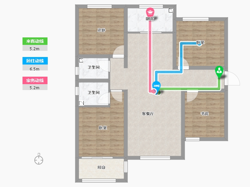 山西省-临汾市-洪洞城市领袖-96.39-户型库-动静线