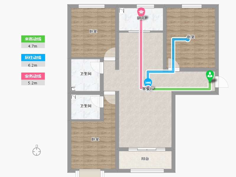 山西省-临汾市-洪洞城市领袖-88.74-户型库-动静线