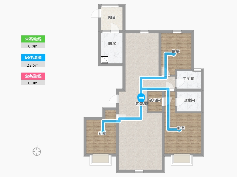 内蒙古自治区-包头市-瀚星御府-99.52-户型库-动静线