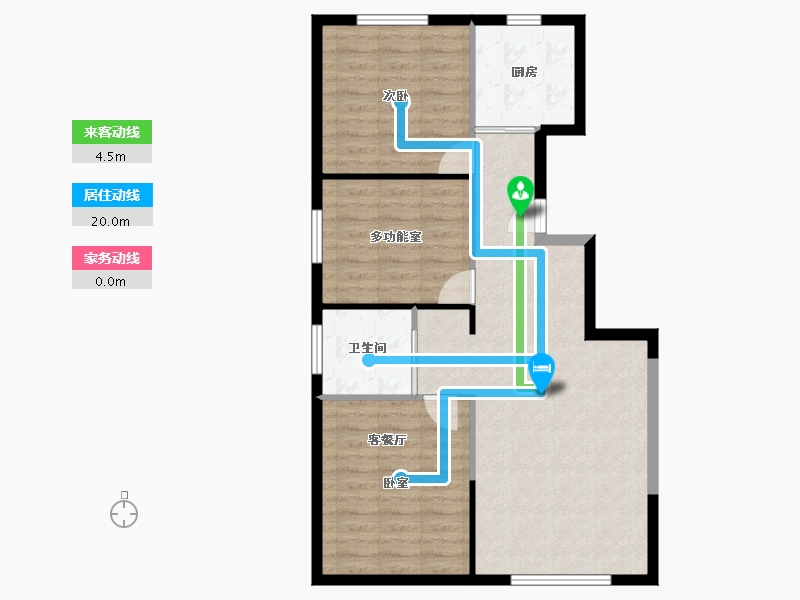 内蒙古自治区-包头市-阳光上城·玫瑰谷-79.91-户型库-动静线