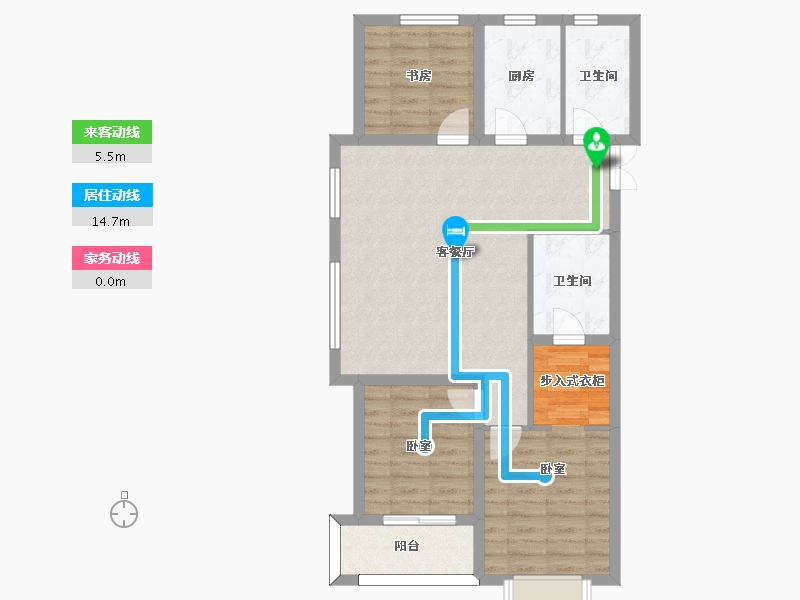 河北省-邢台市-永康万国城-85.56-户型库-动静线