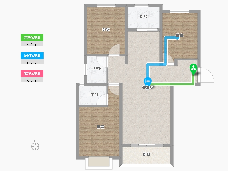 河北省-邢台市-三峰万和国际-101.01-户型库-动静线