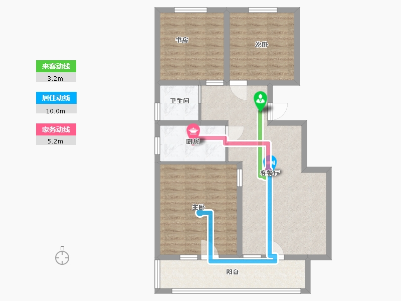 河北省-廊坊市-荣盛永清花语城西区-79.40-户型库-动静线