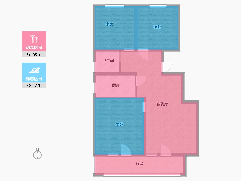 河北省-廊坊市-荣盛永清花语城西区-79.40-户型库-动静分区