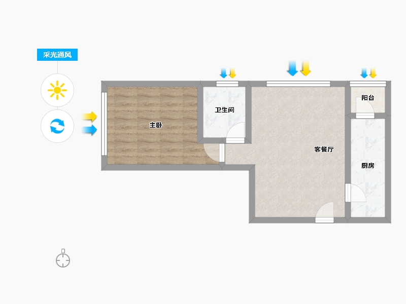 河北省-保定市-名流四季北岸-49.00-户型库-采光通风