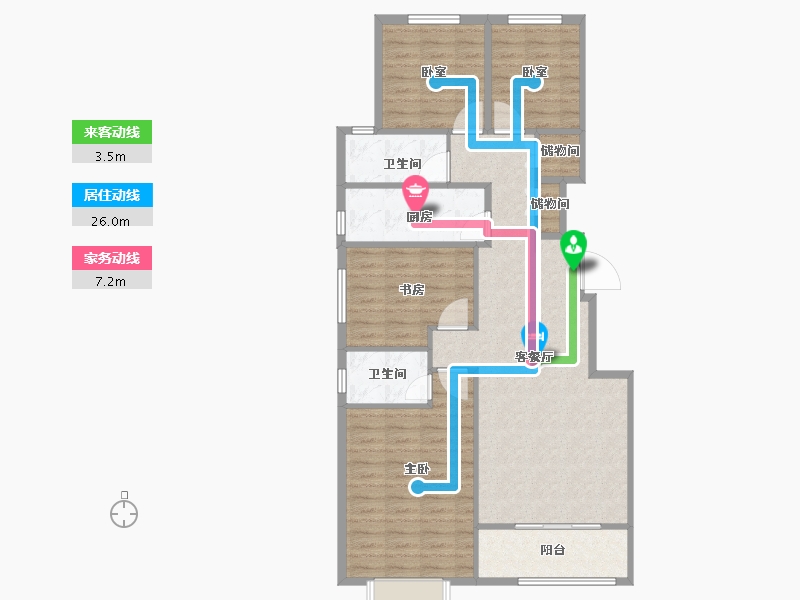 河北省-石家庄市-城南尚府-99.87-户型库-动静线