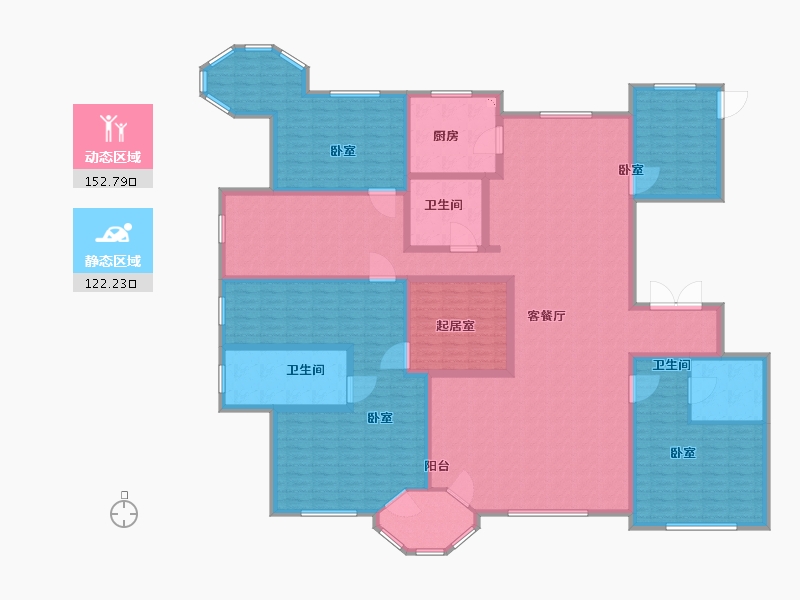 内蒙古自治区-呼和浩特市-观山悦-250.00-户型库-动静分区