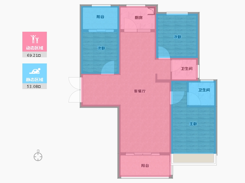 山西省-临汾市-功臣御苑-110.00-户型库-动静分区