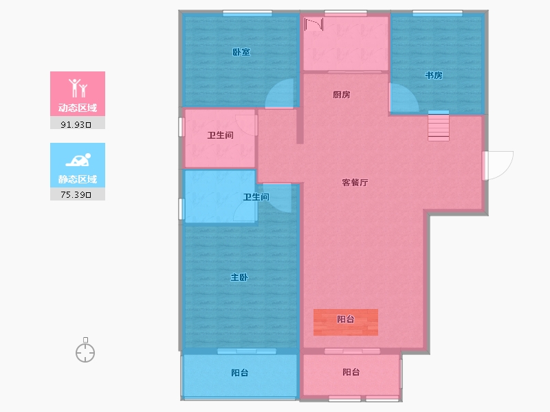 河北省-保定市-京南首府-154.62-户型库-动静分区